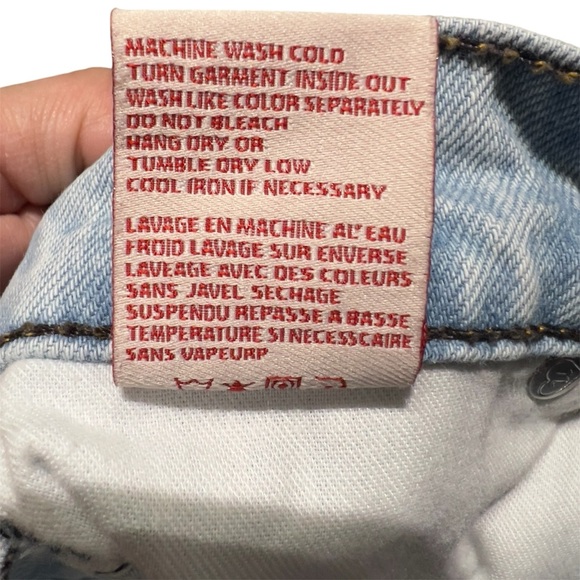 Revice Jeans Womens 25 Yin Yang Crop Two Toned Retro Front To Back Zipper Denim - Picture 4 of 13